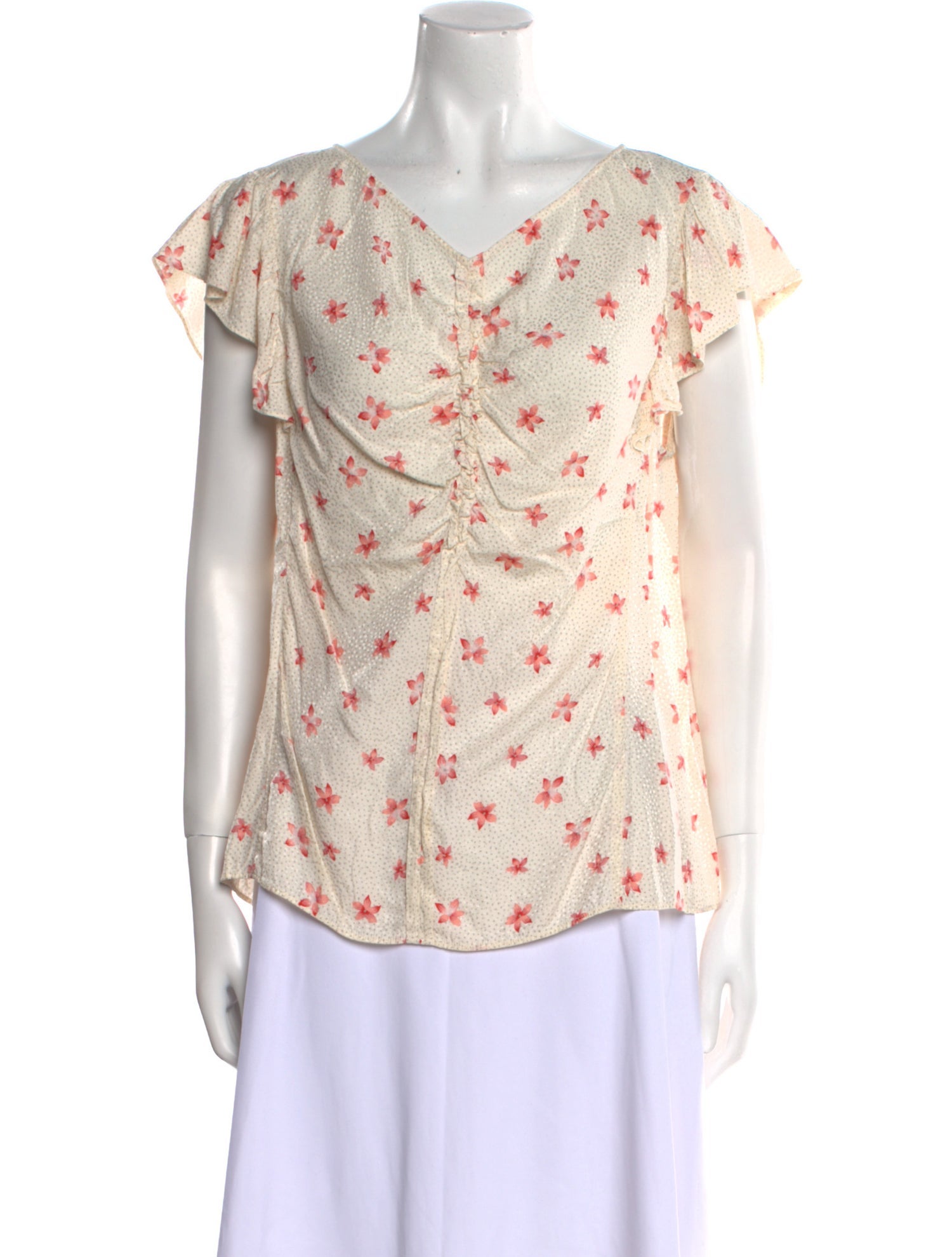 Rebecca Taylor Silk Floral Print Blouse