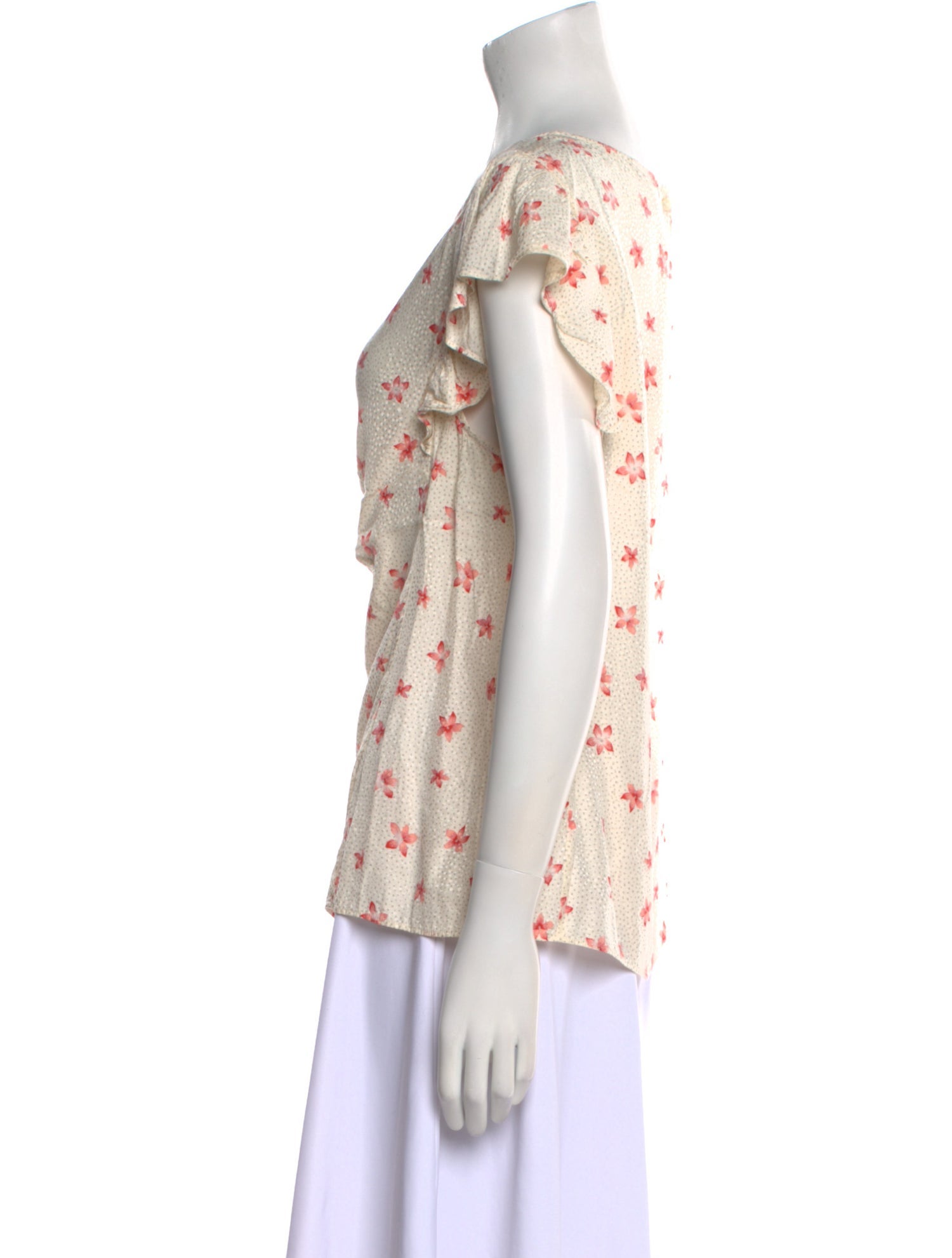 Rebecca Taylor Silk Floral Print Blouse