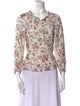 Rebecca Taylor Silk Floral Print Blouse