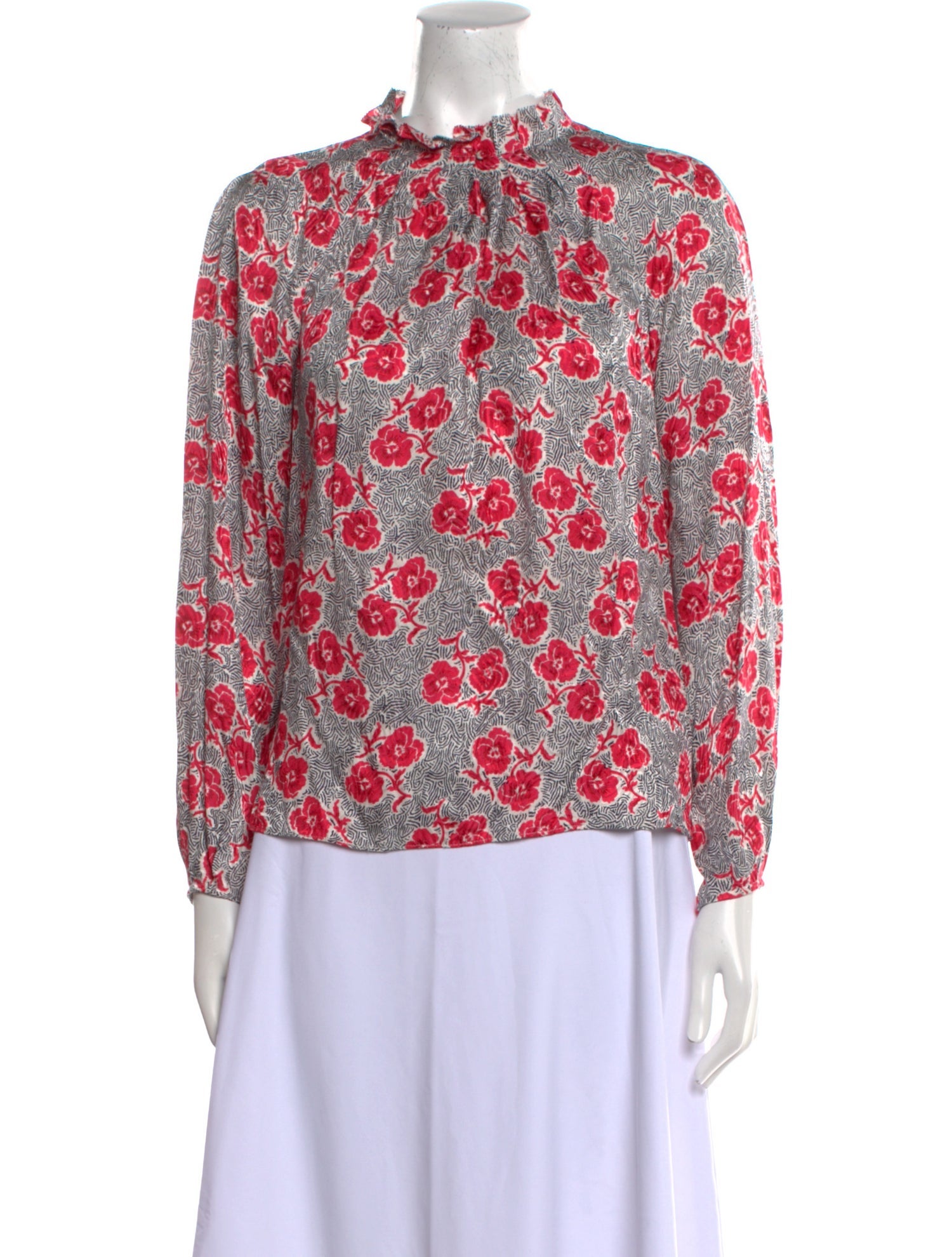 Rebecca Taylor Silk Floral Print Blouse