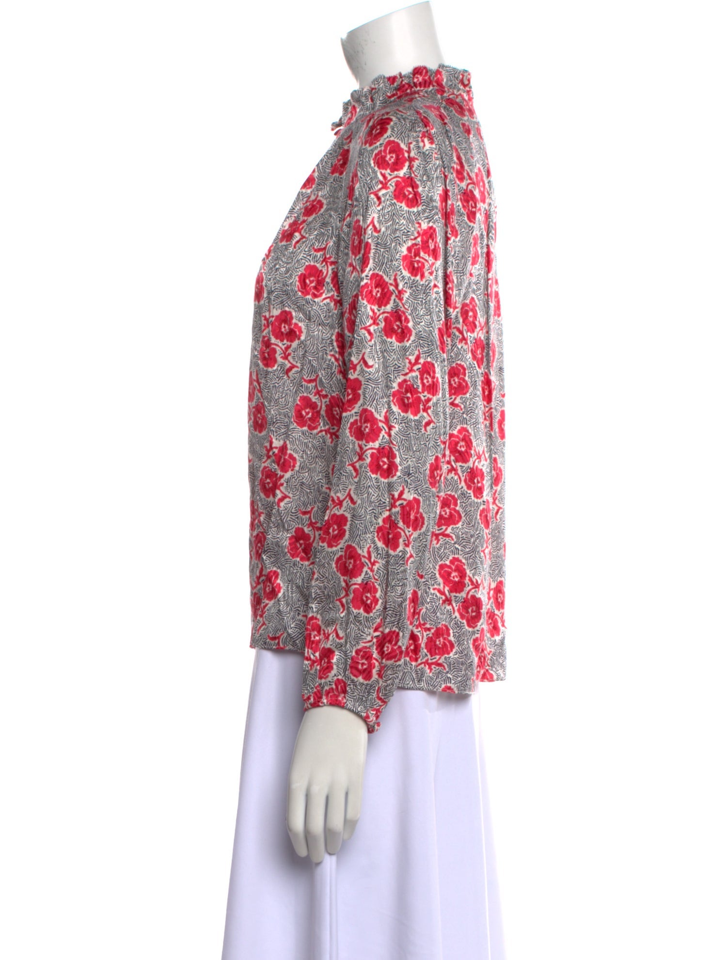 Rebecca Taylor Silk Floral Print Blouse