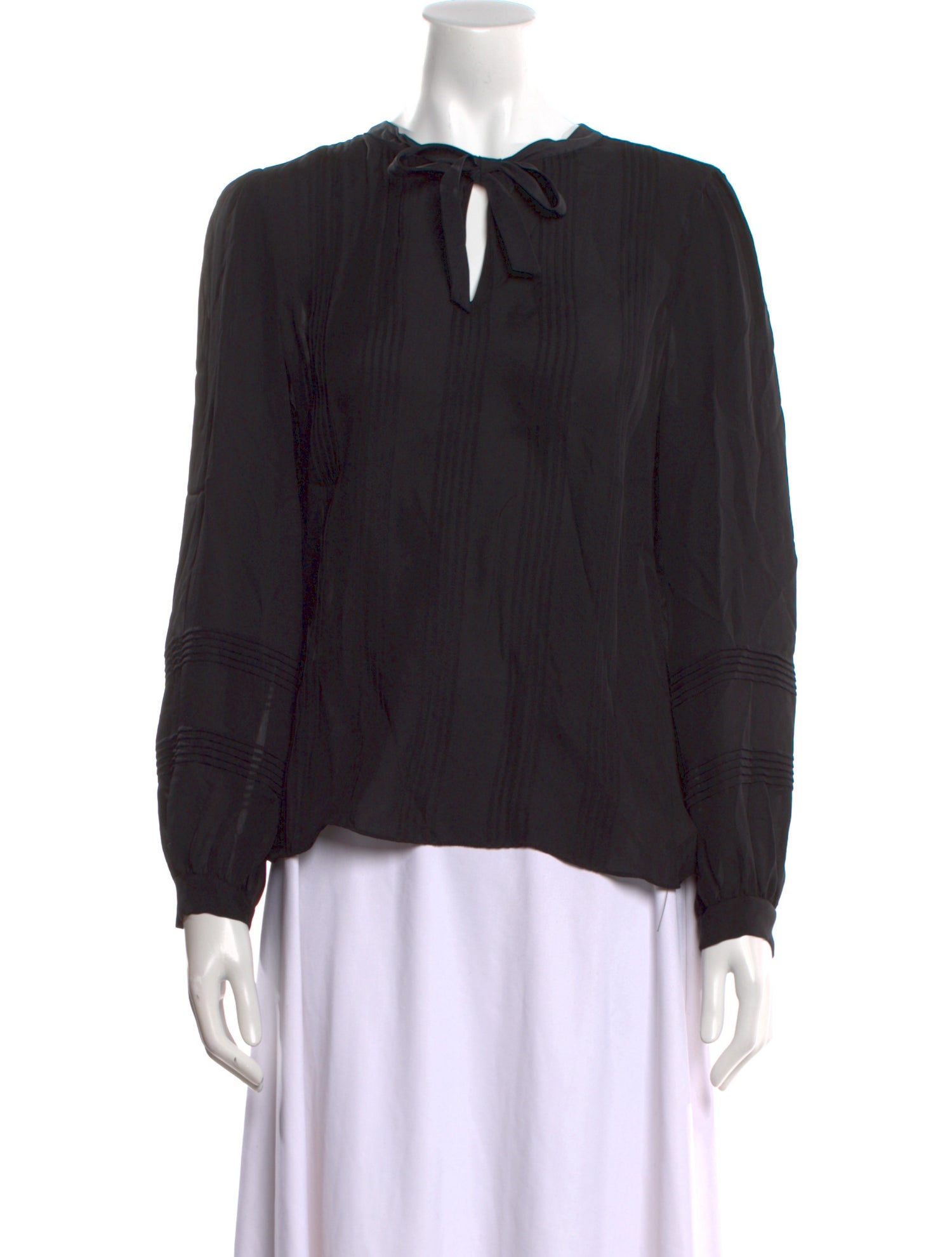 Rebecca Taylor Silk Tie Neck Blouse w/ Tags