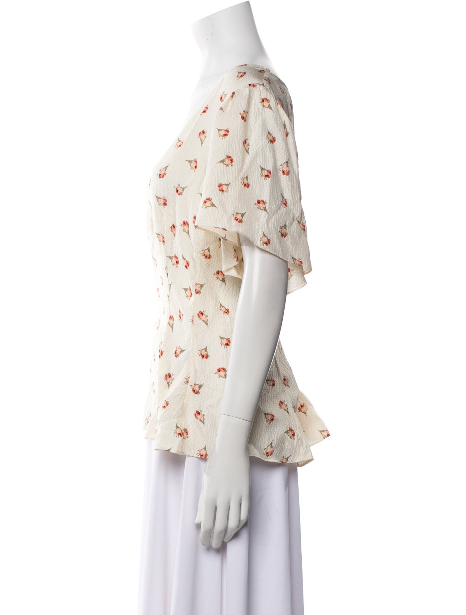 Rebecca Taylor Silk Printed Blouse w/ Tags