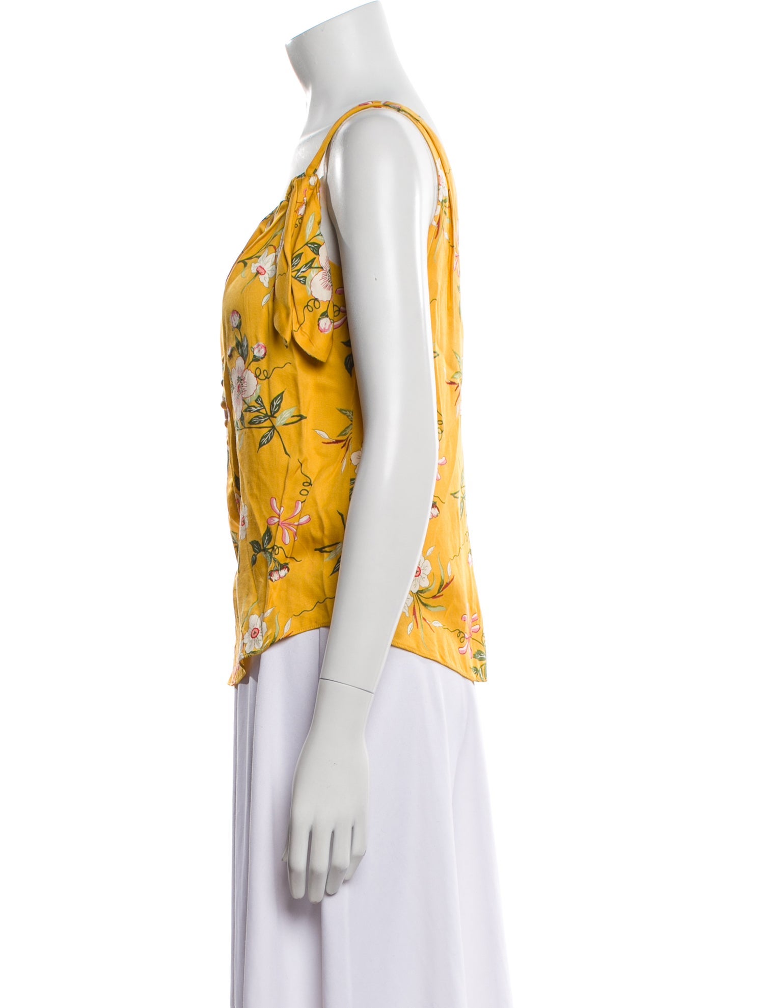 Rebecca Taylor Floral Print V-Neck Blouse w/ Tags