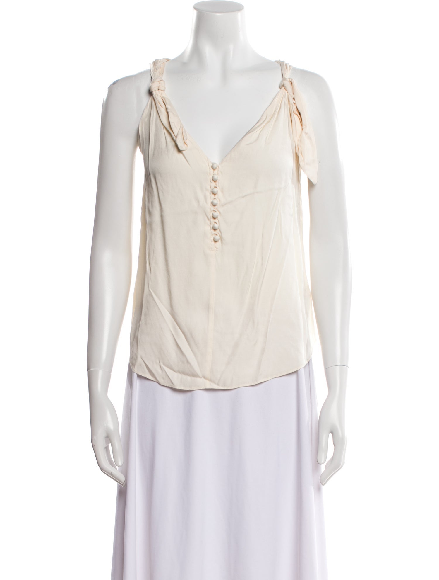 Rebecca Taylor V-Neck Sleeveless Top