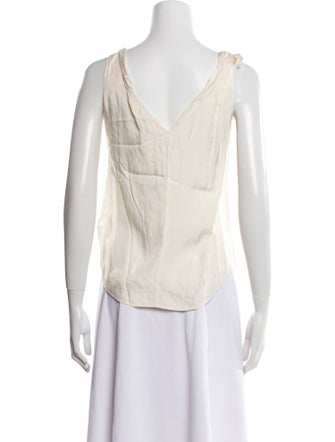 Rebecca Taylor V-Neck Sleeveless Top