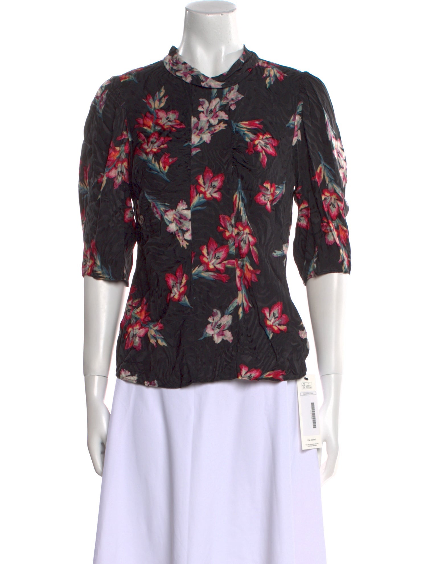 Rebecca Taylor Silk Floral Print Blouse