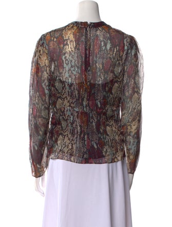 Rebecca Taylor Silk Printed Blouse