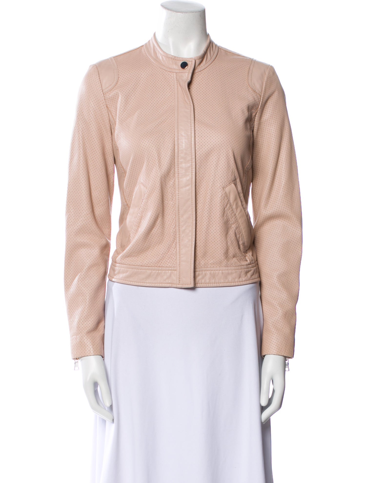 Rebecca Taylor Leather Bomber Jacket