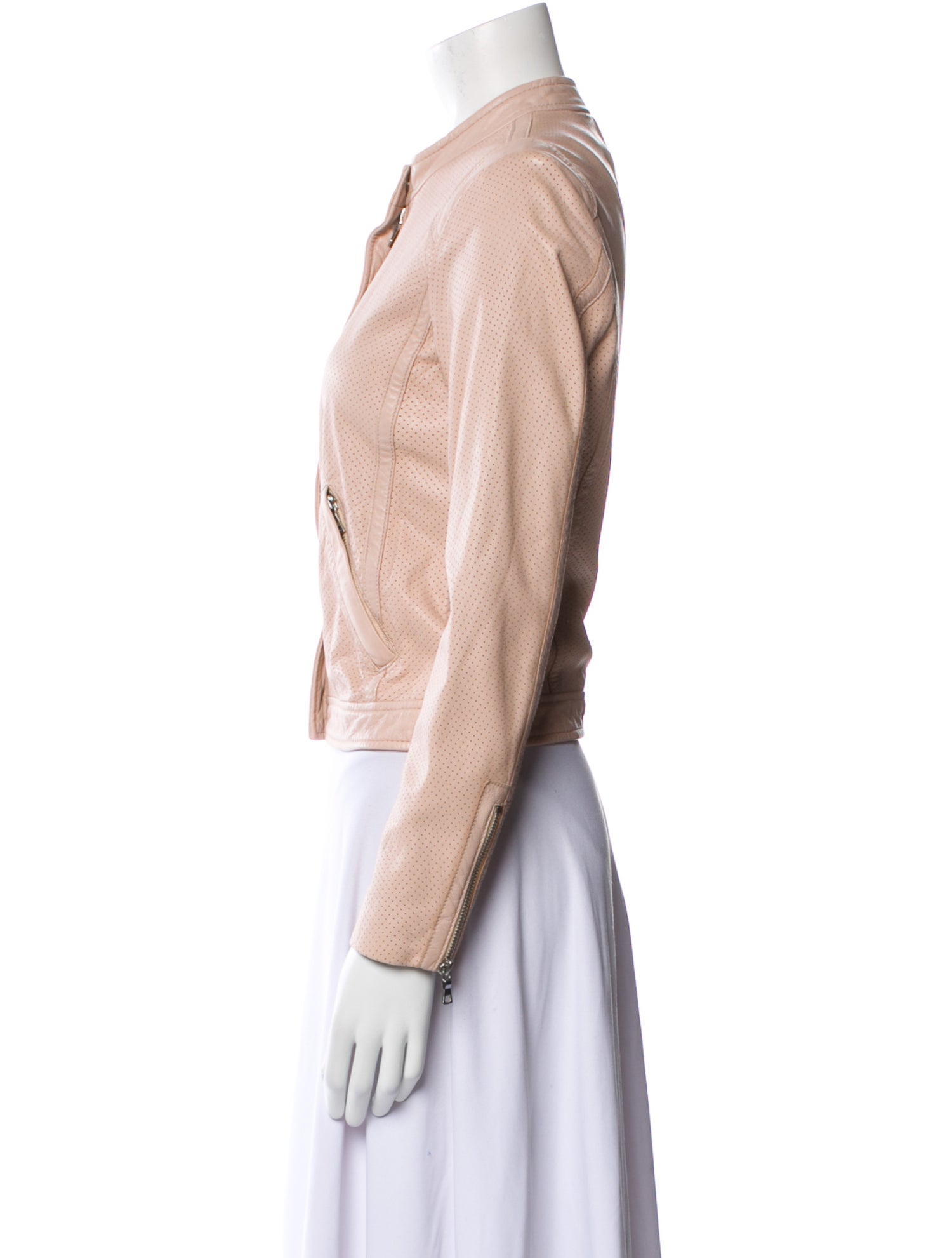 Rebecca Taylor Leather Bomber Jacket