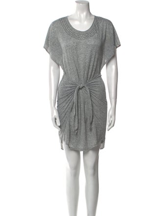 Rebecca Taylor Scoop Neck Mini Dress