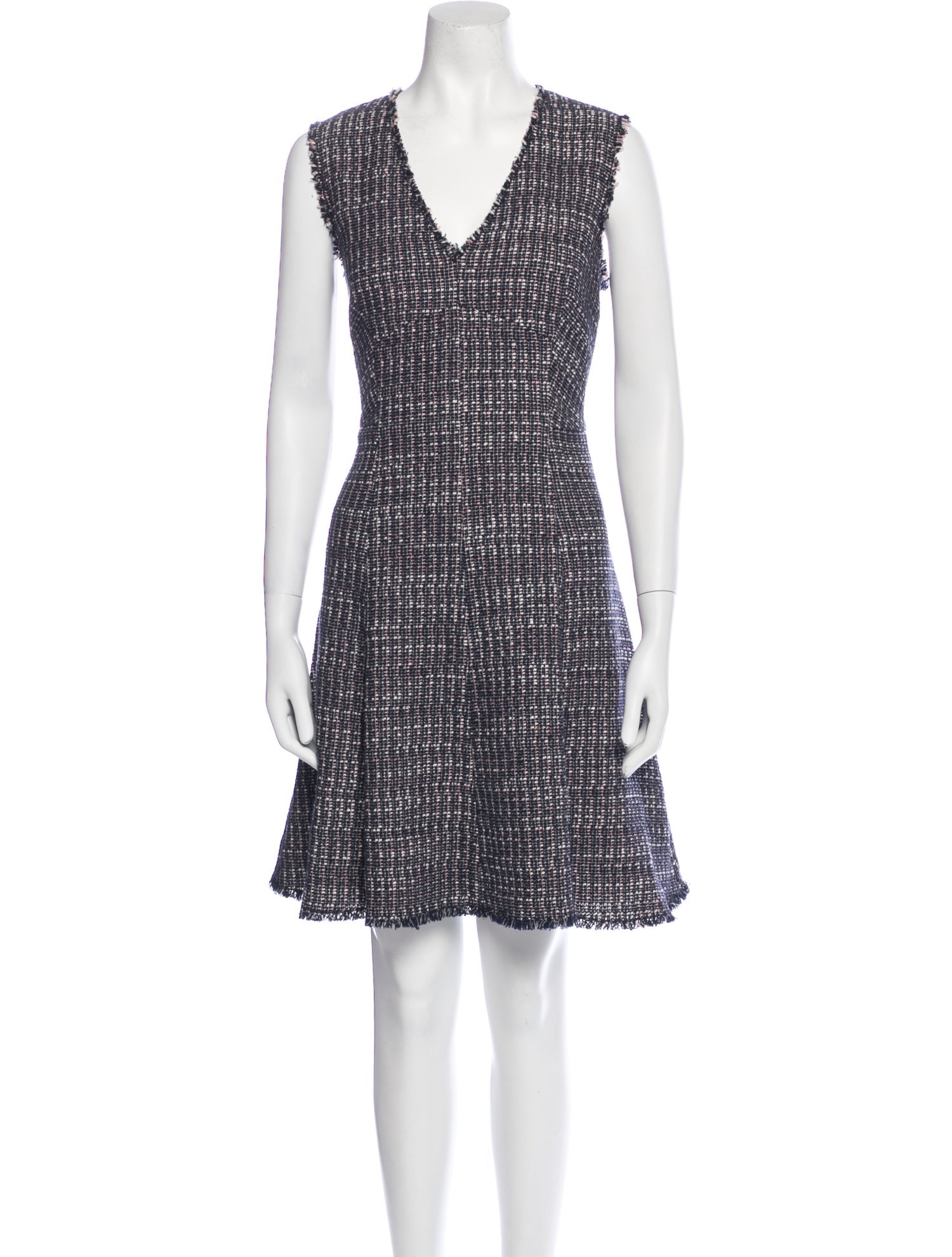 Rebecca Taylor V-Neck Knee-Length Dress