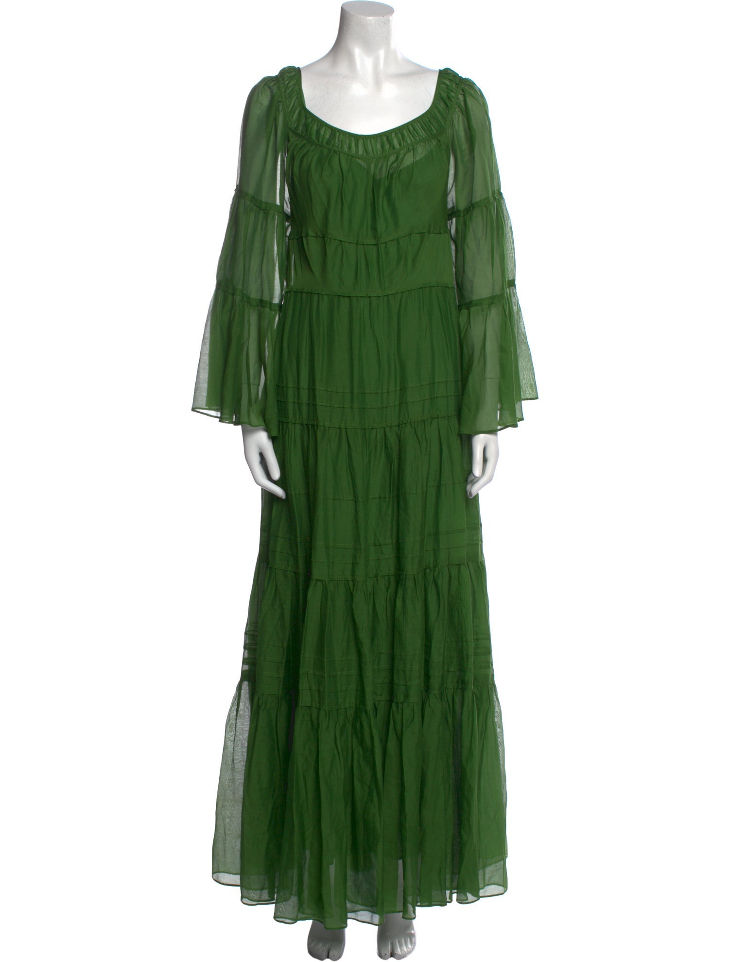 Rebecca Taylor Scoop Neck Long Dress