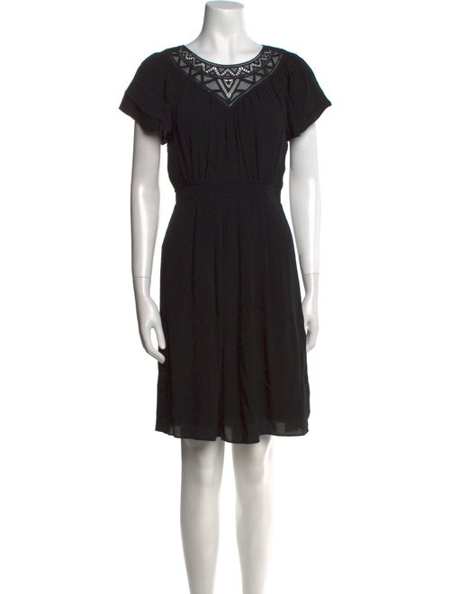 Rebecca Taylor Scoop Neck Knee-Length Dress