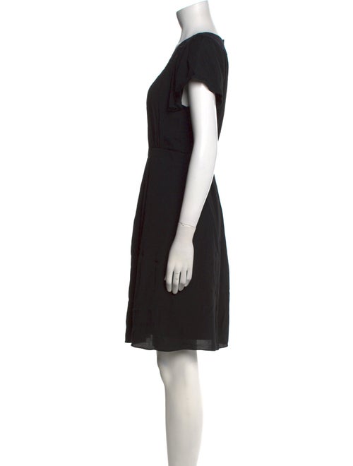 Rebecca Taylor Scoop Neck Knee-Length Dress