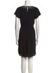 Rebecca Taylor Scoop Neck Knee-Length Dress