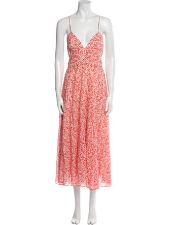 Rebecca Taylor Floral Print Long Dress