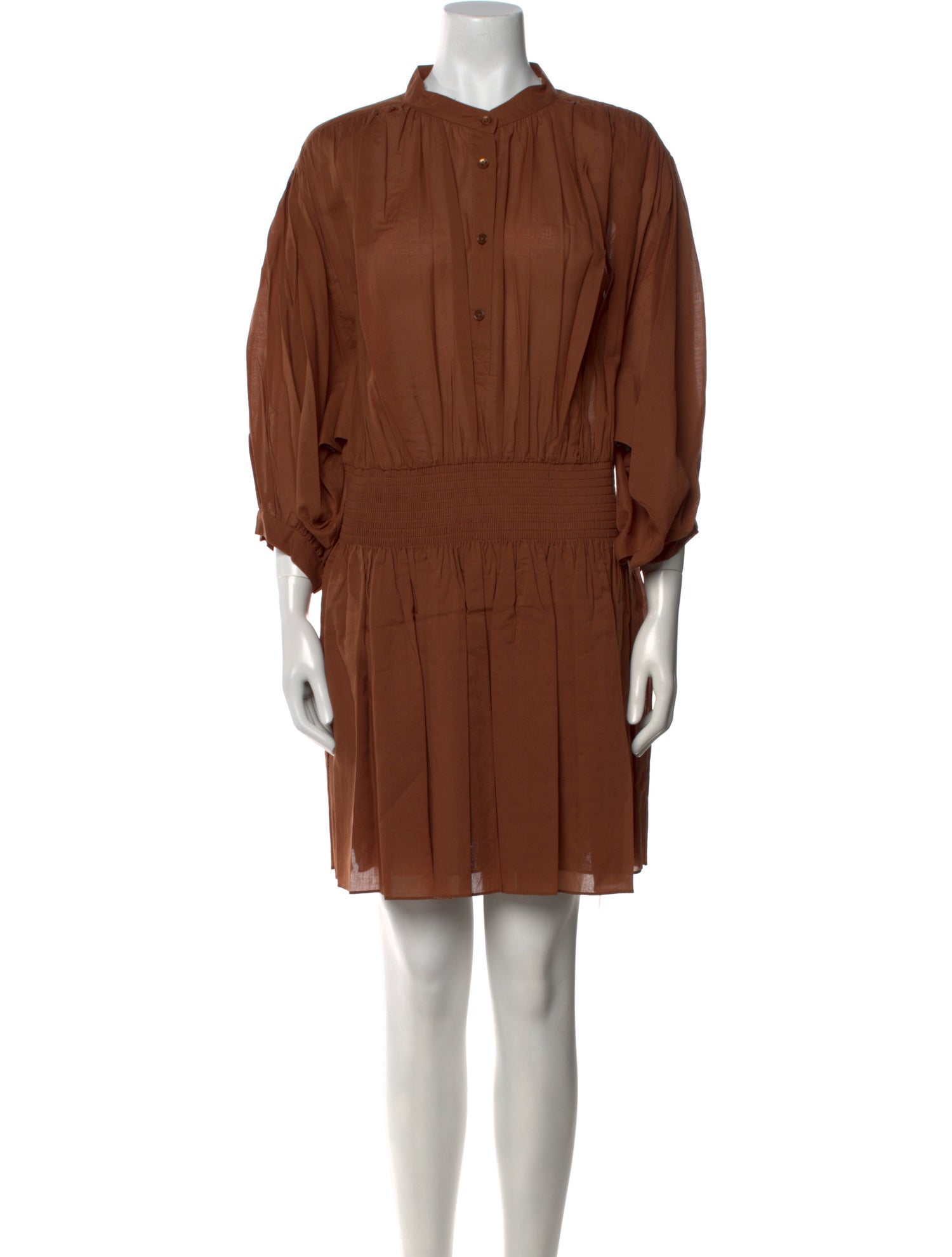 Rebecca Taylor Mock Neck Knee-Length Dress