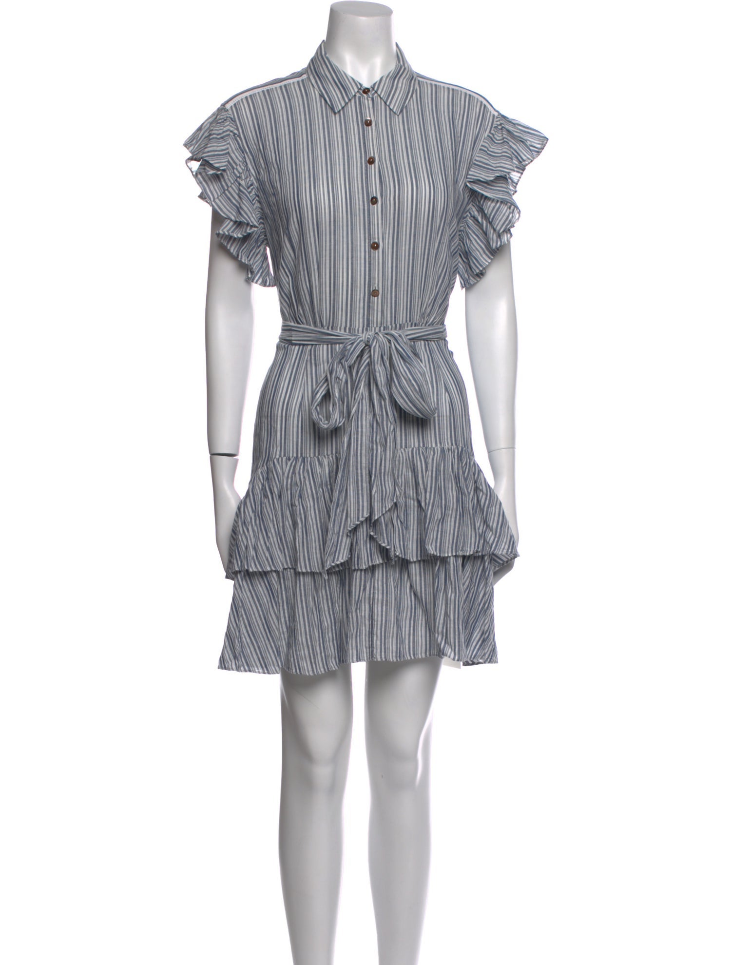 Rebecca Taylor Striped Knee-Length Dress