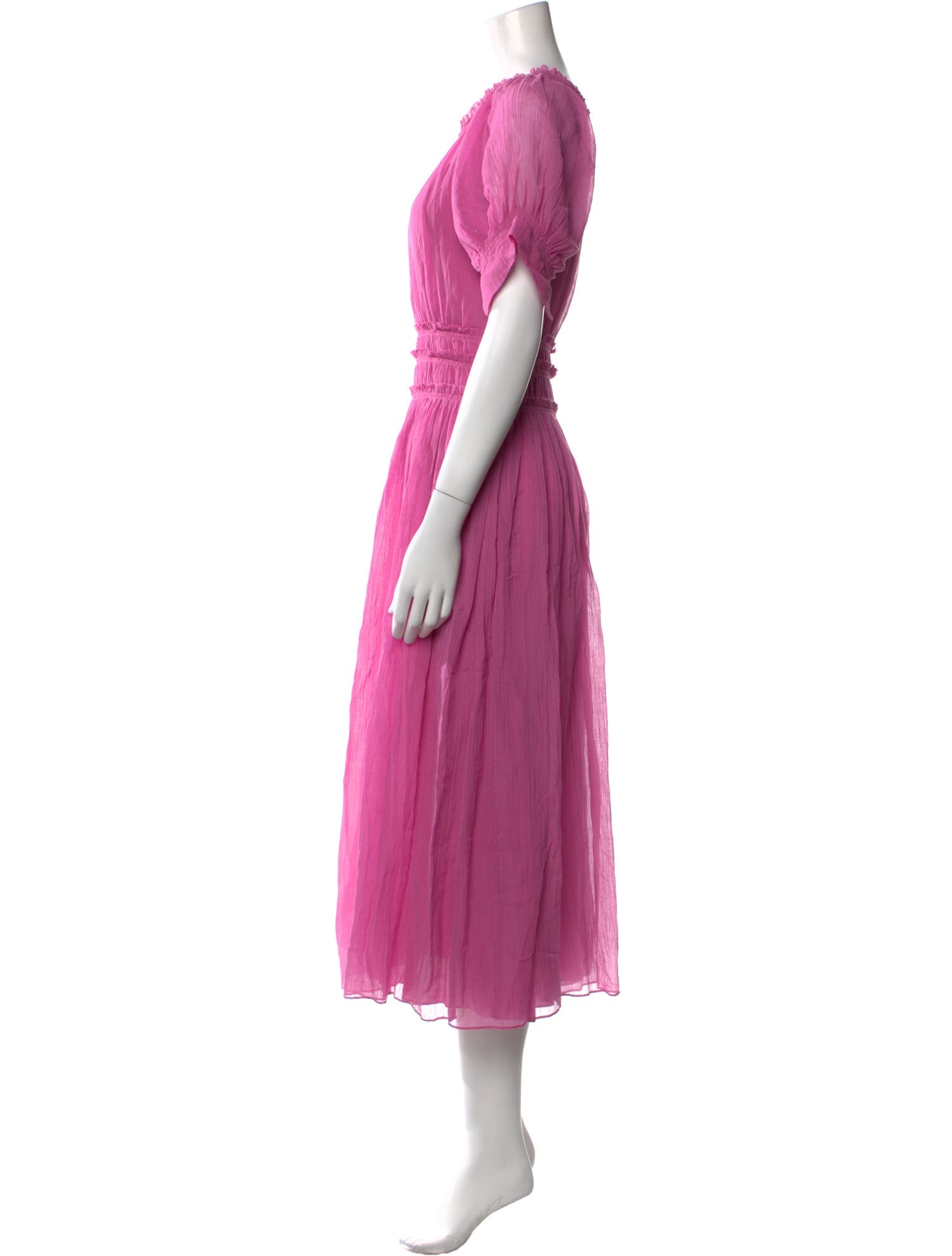 Rebecca Taylor Crew Neck Long Dress