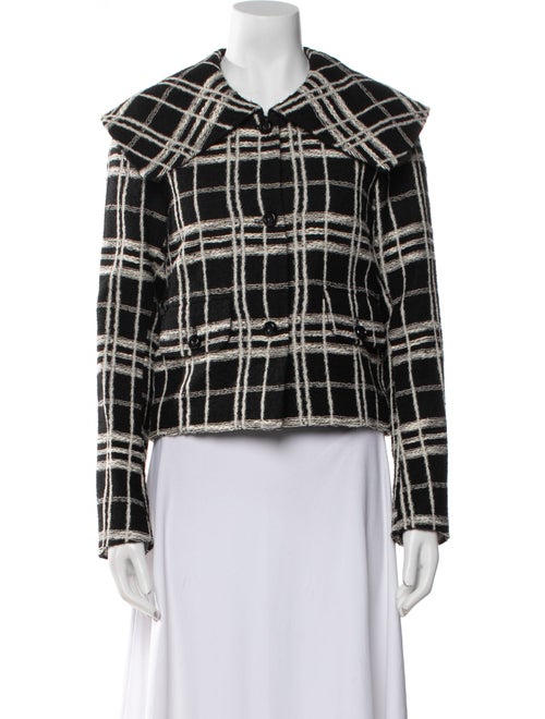 Rebecca Taylor Plaid Print Evening Jacket