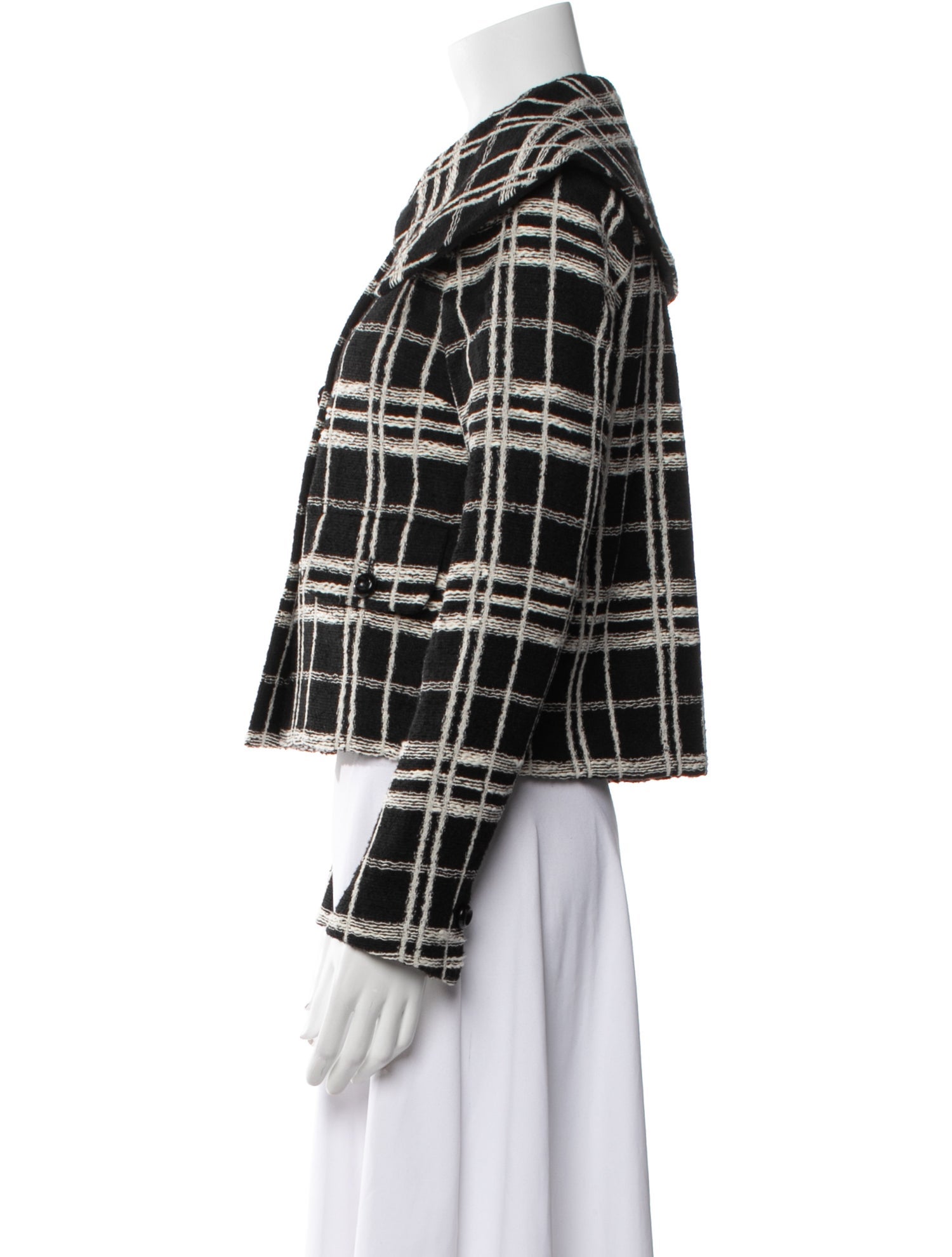 Rebecca Taylor Plaid Print Evening Jacket