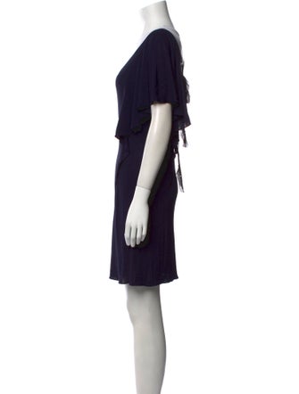 Rebecca Taylor Scoop Neck Mini Dress