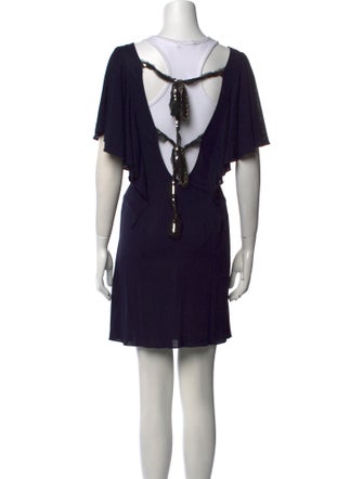 Rebecca Taylor Scoop Neck Mini Dress