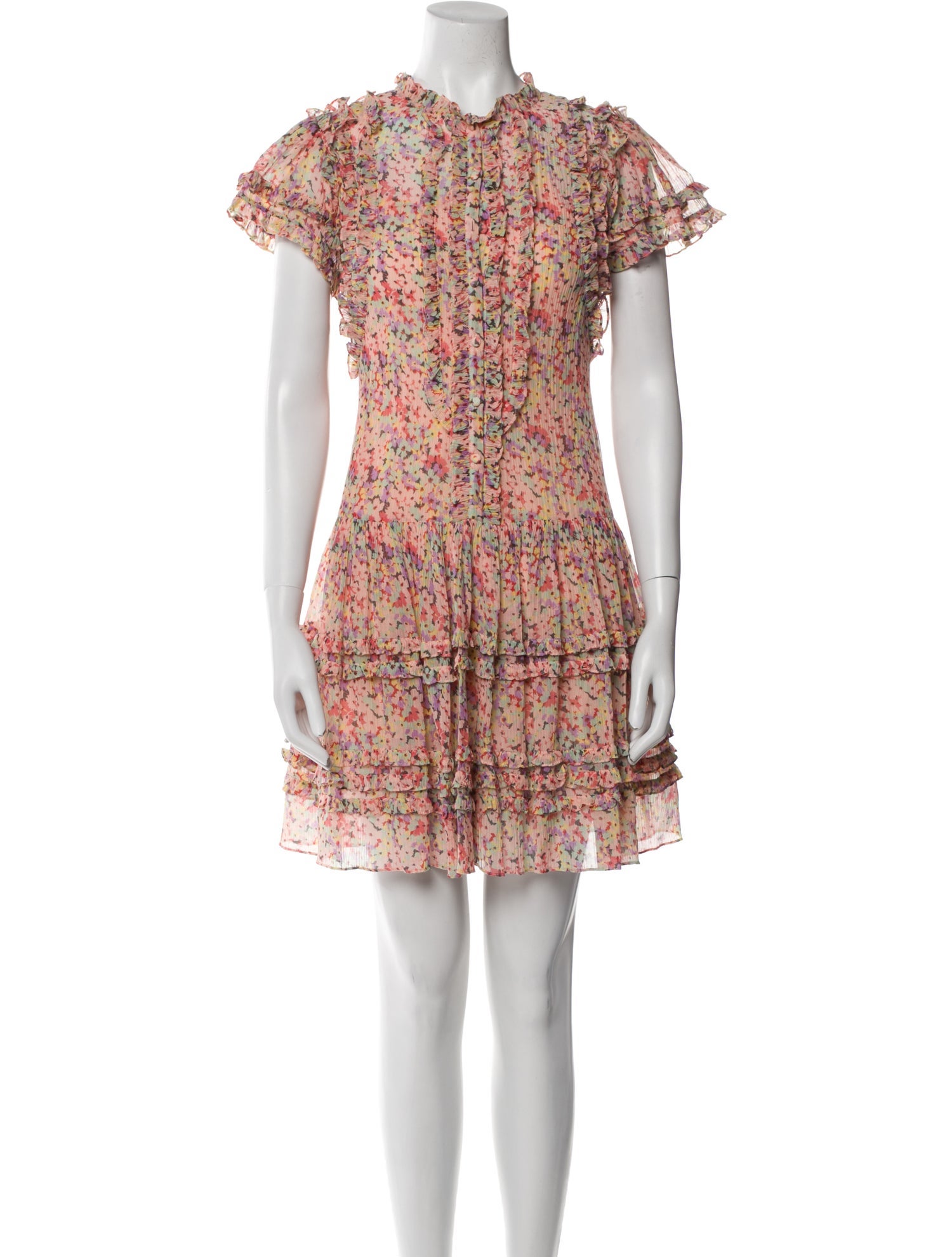 Rebecca Taylor Floral Print Mini Dress w/ Tags
