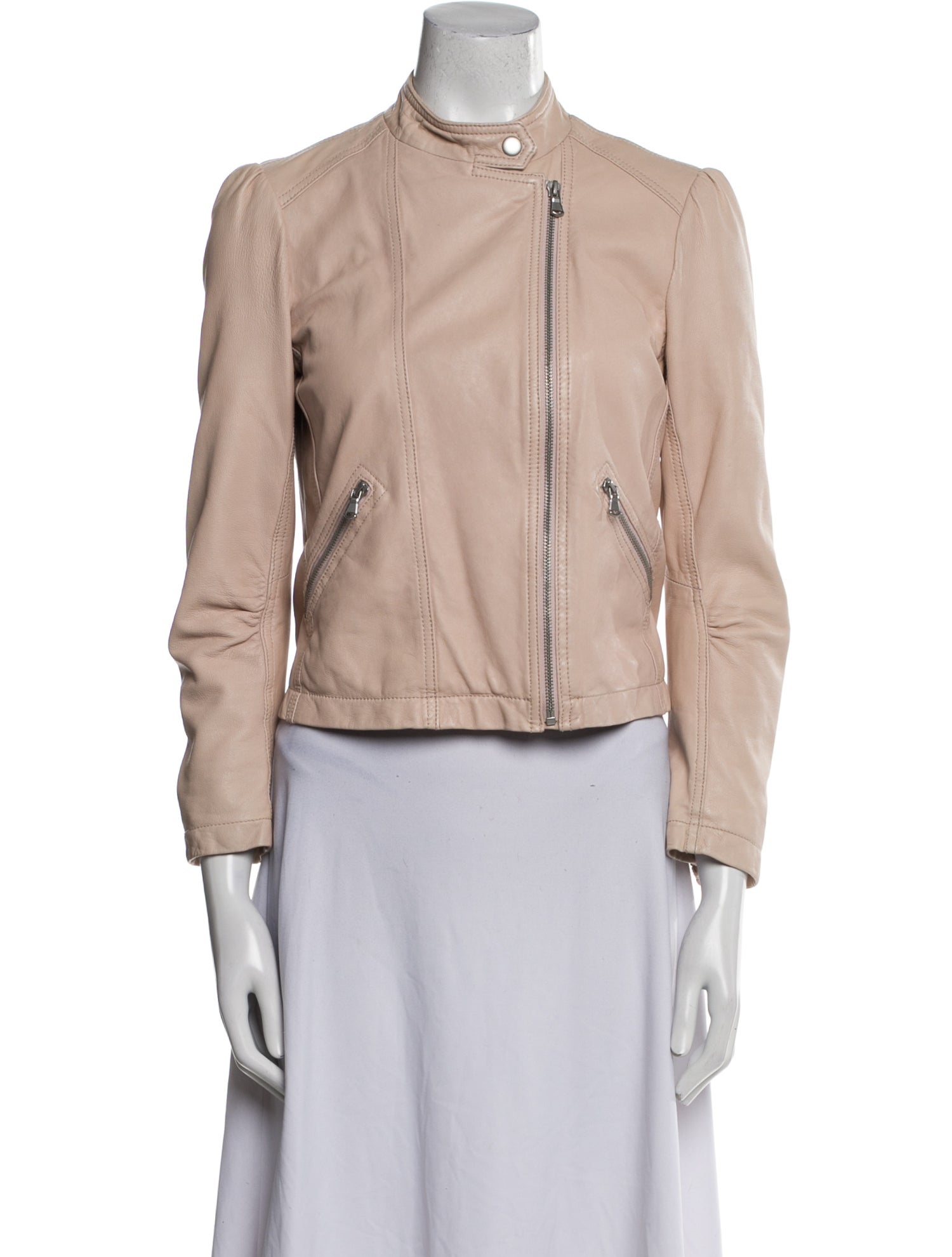 Rebecca Taylor Lamb Leather Biker Jacket