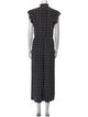 Rebecca Taylor Silk Plaid Print Jumpsuit