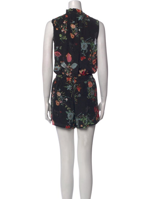 Rebecca Taylor Silk Floral Print Romper