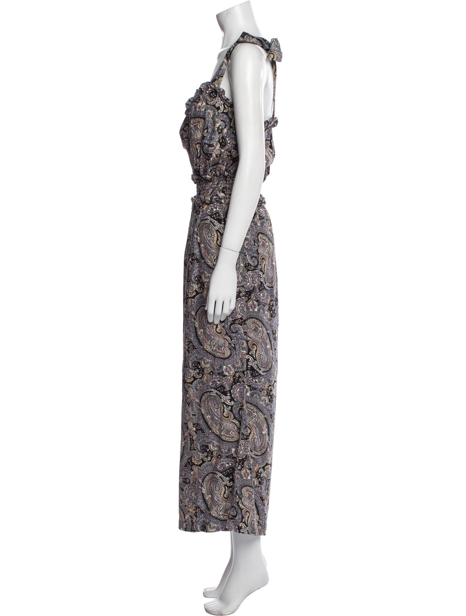 Rebecca Taylor Silk Paisley Print Jumpsuit
