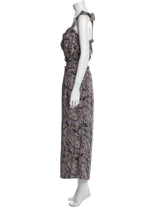 Rebecca Taylor Silk Paisley Print Jumpsuit