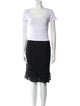 Rebecca Taylor Wool Lace Trim Embellishment Skirt Suit