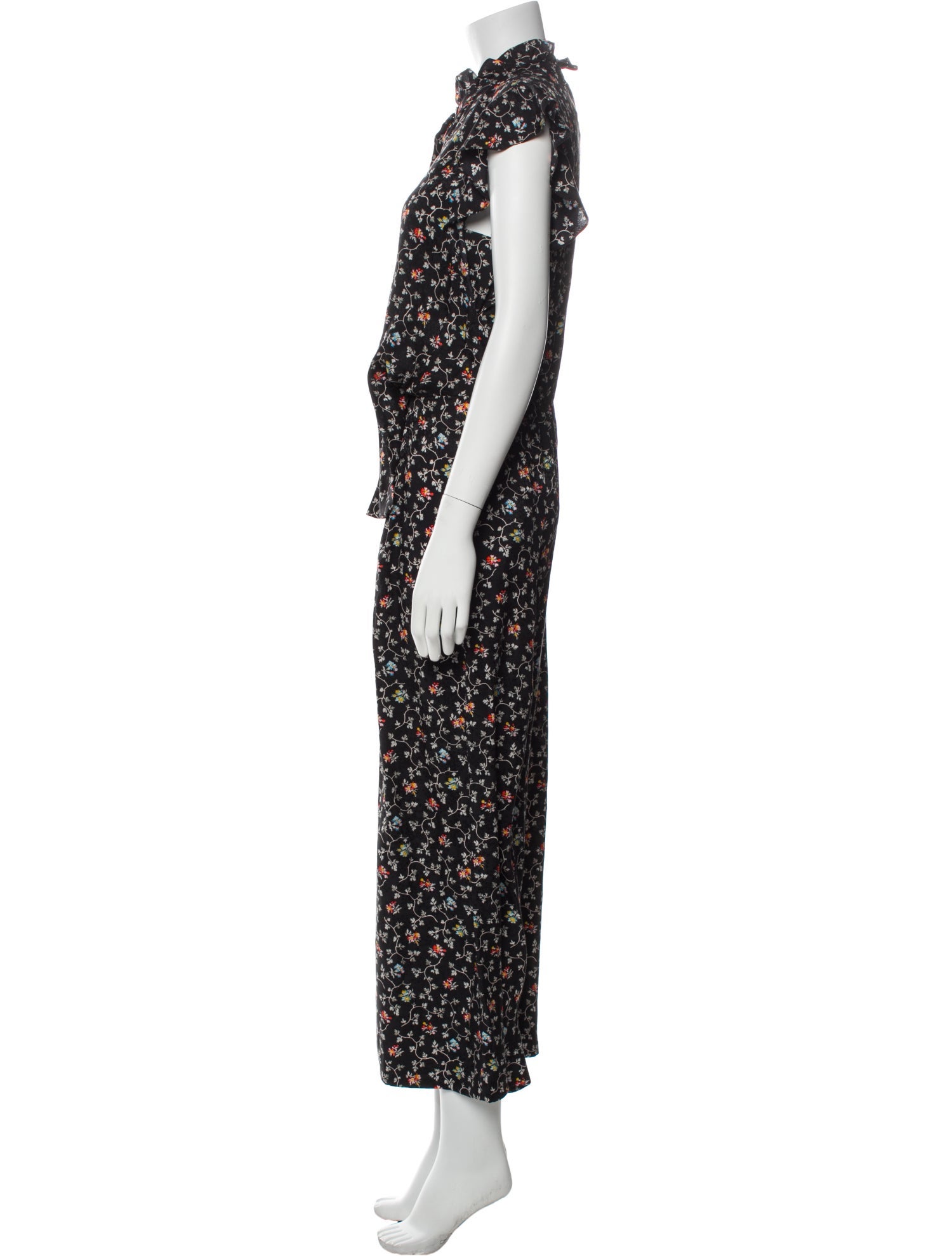 Rebecca Taylor Silk Printed Jumpsuit