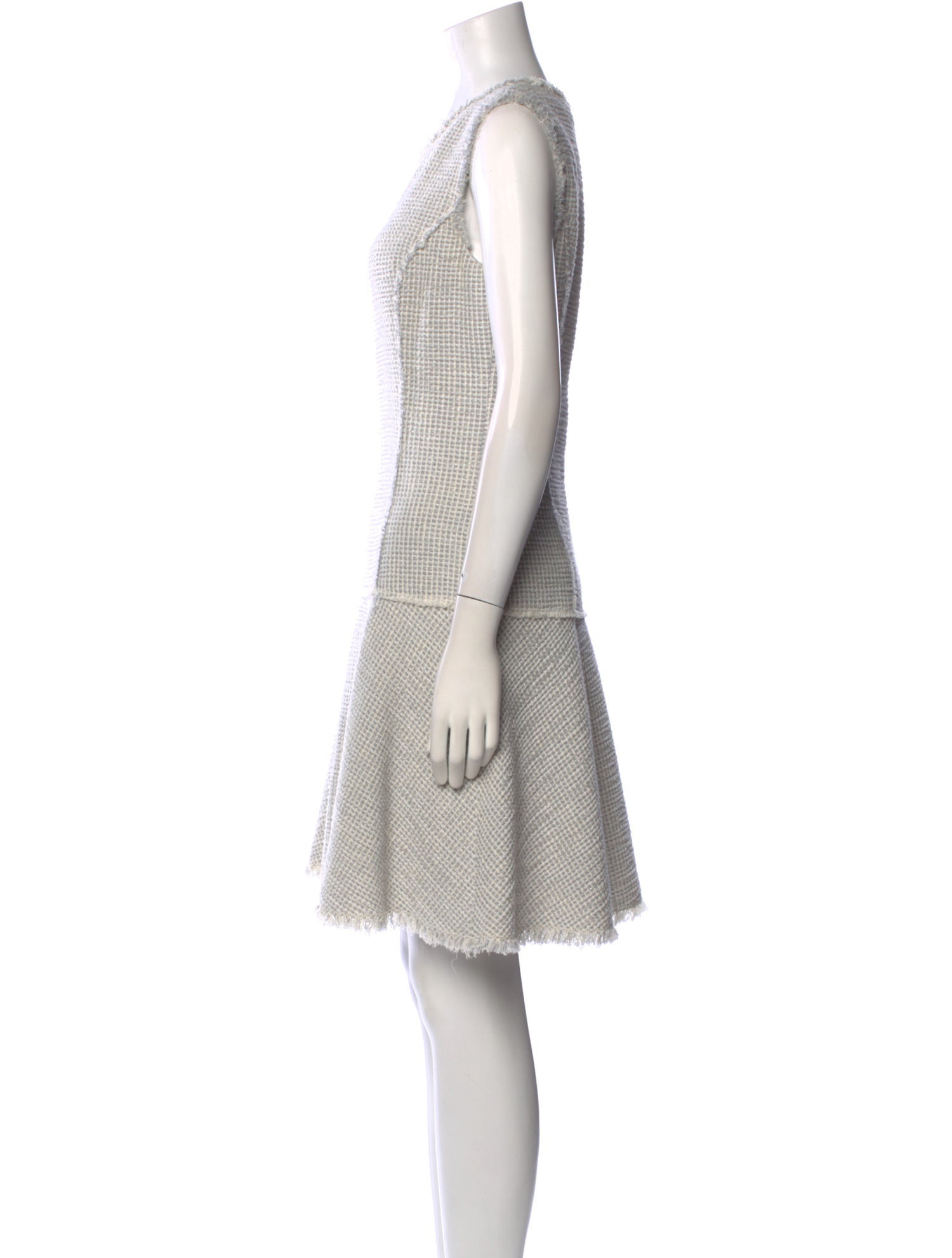 Rebecca Taylor Scoop Neck Knee-Length Dress