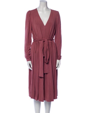 Rebecca Taylor V-Neck Midi Length Dress