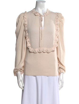 Rebecca Taylor Wool Crew Neck Sweater