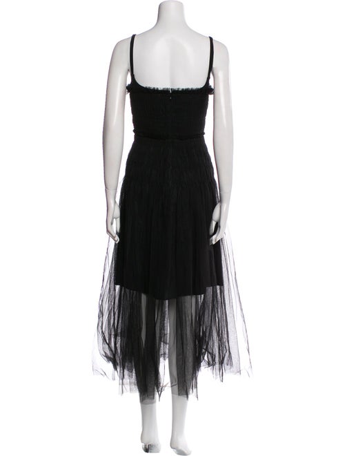 Rebecca Taylor Square Neckline Long Dress