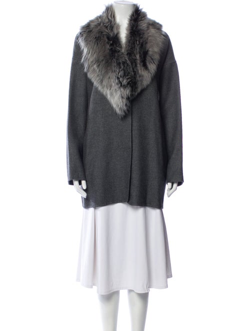 Rebecca Taylor Wool Fur Coat