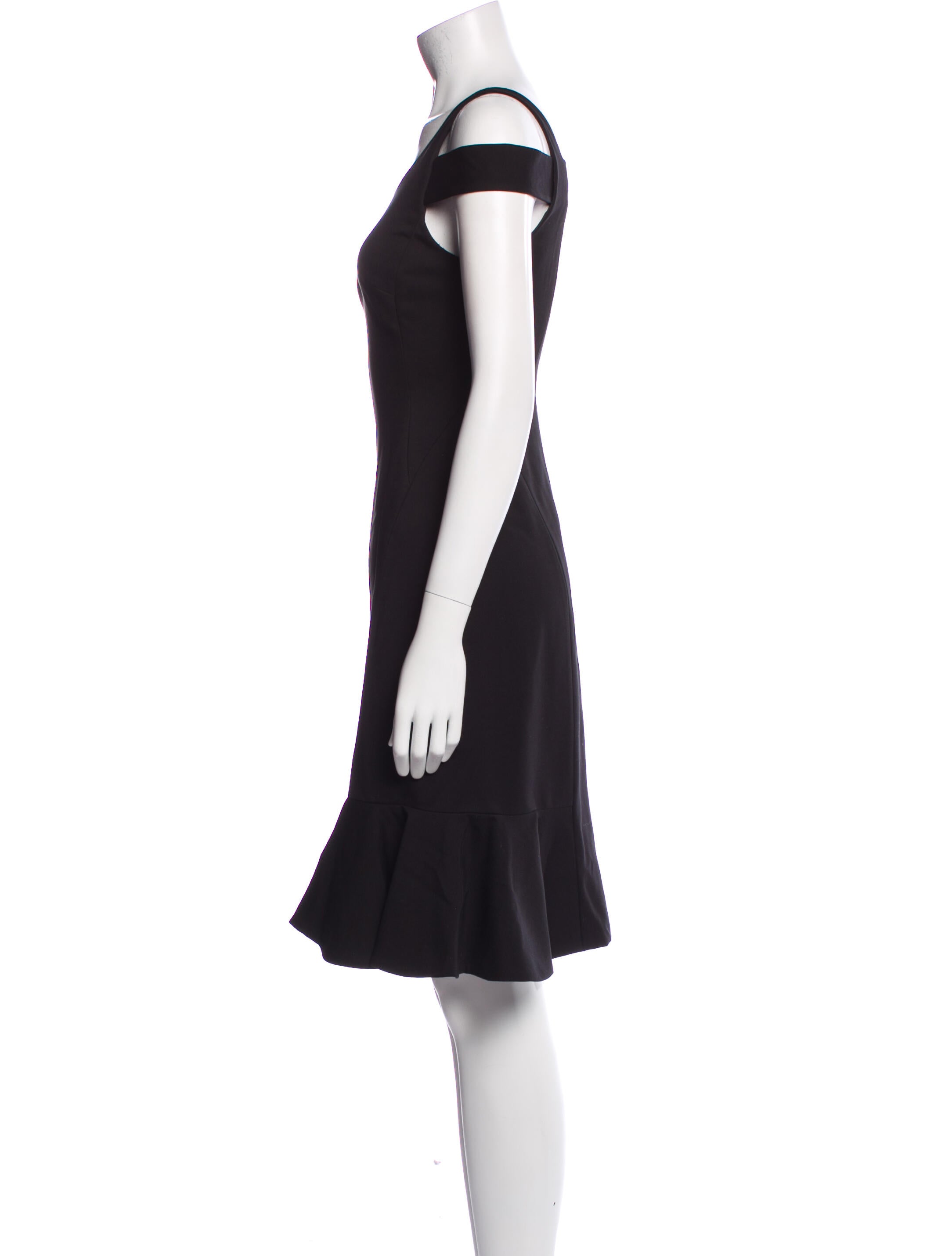 Rebecca Taylor Scoop Neck Knee-Length Dress