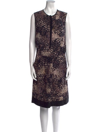 Rebecca Taylor Printed Knee-Length Dress