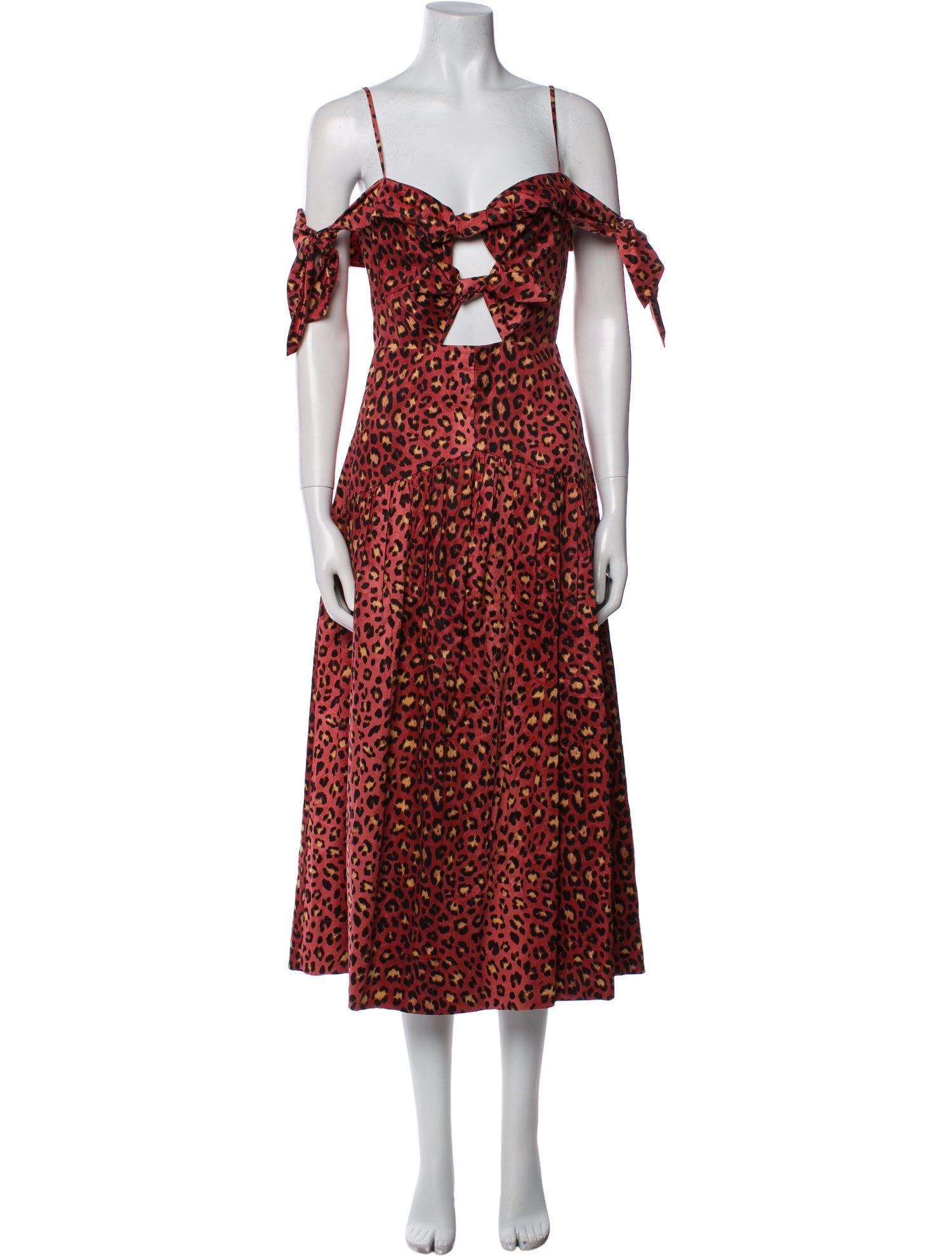 Rebecca Taylor Floral Print Midi Length Dress