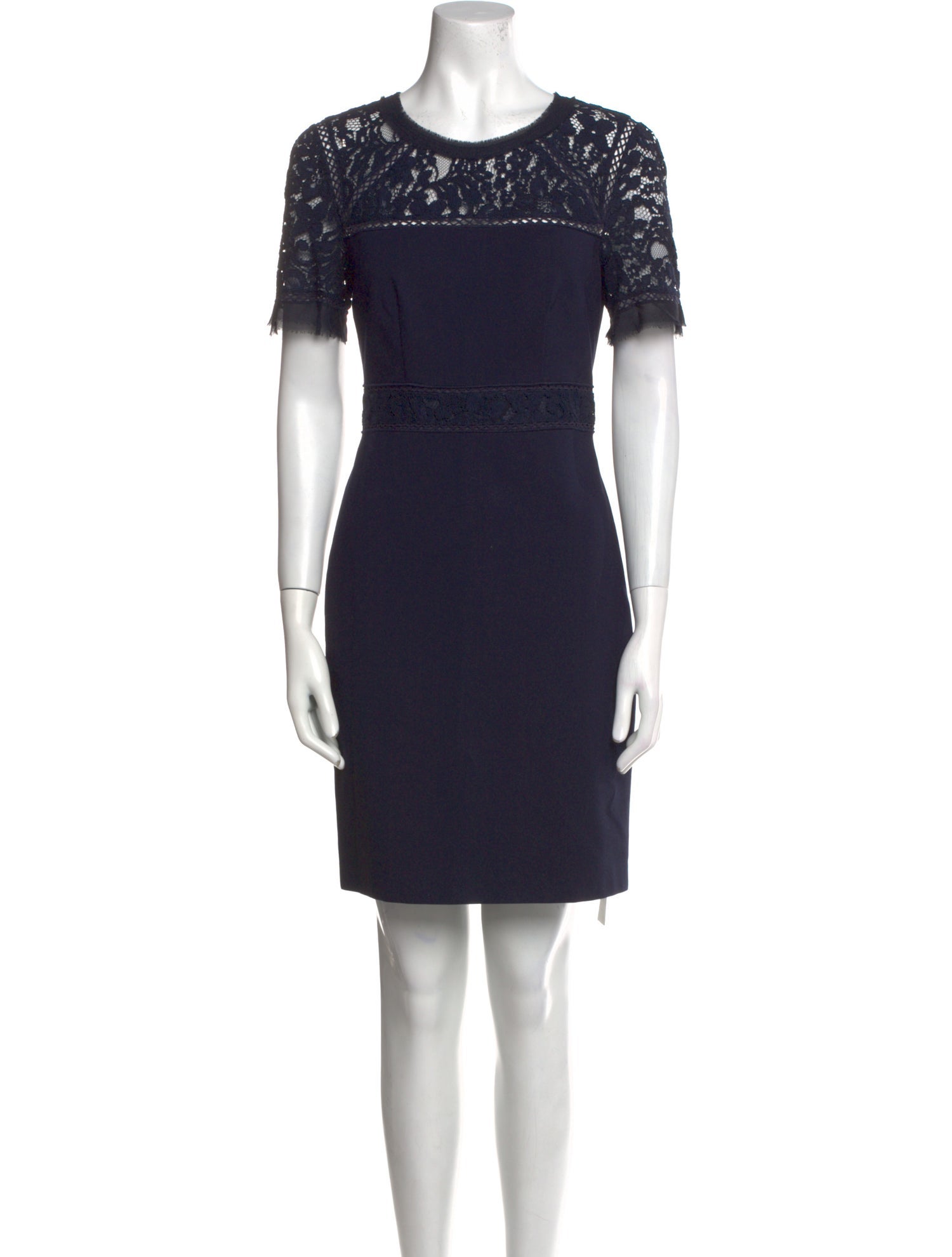 Rebecca Taylor Crew Neck Mini Dress