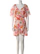 Rebecca Taylor Floral Print Knee-Length Dress