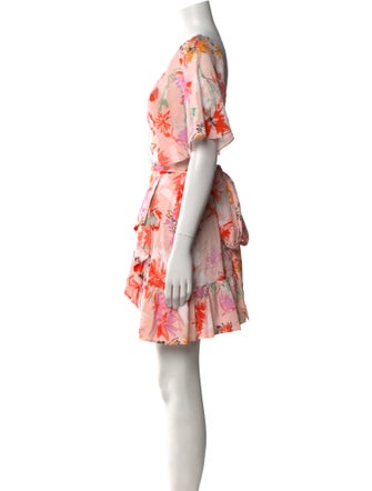 Rebecca Taylor Floral Print Knee-Length Dress