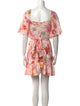 Rebecca Taylor Floral Print Knee-Length Dress