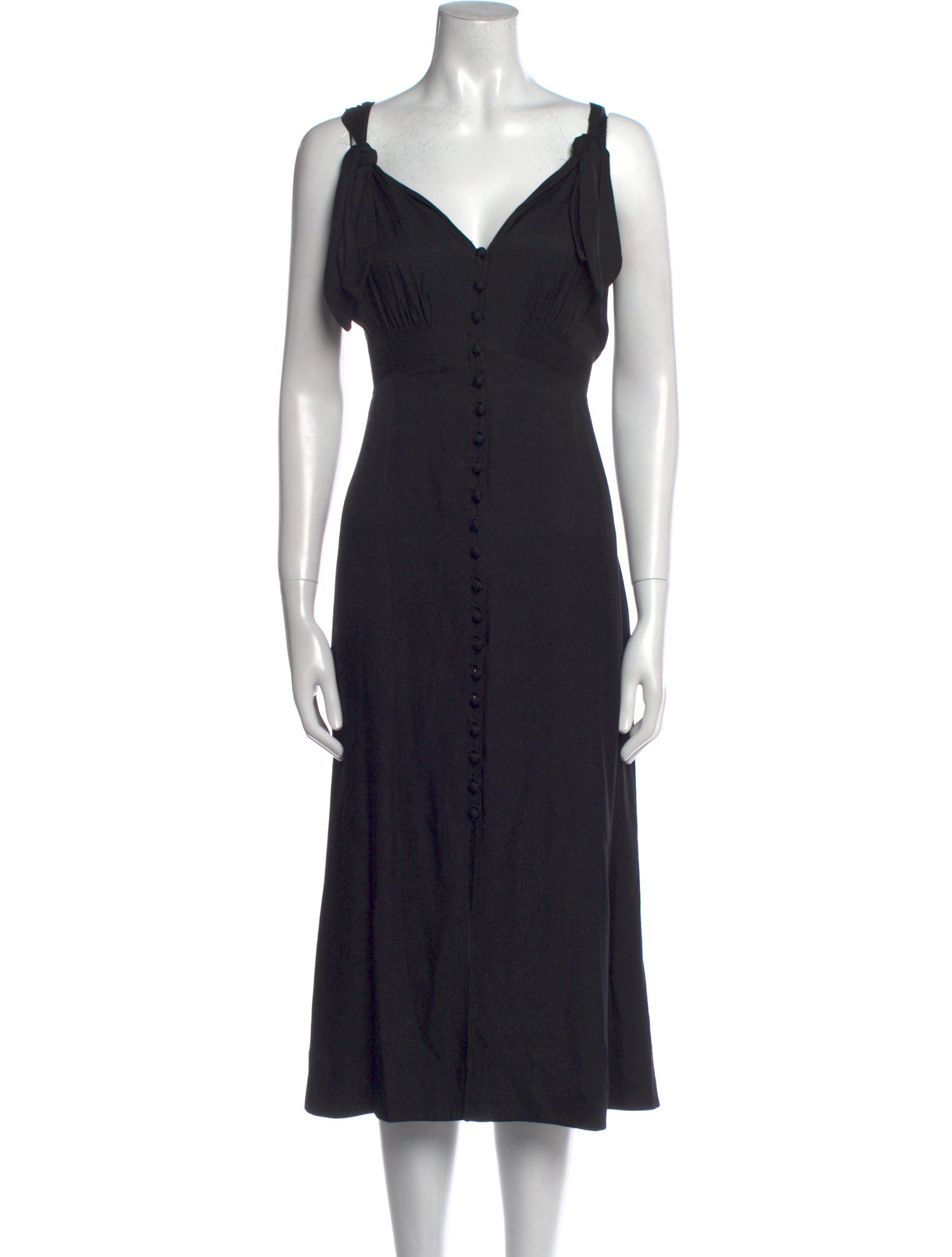 Rebecca Taylor V-Neck Midi Length Dress