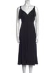Rebecca Taylor V-Neck Midi Length Dress